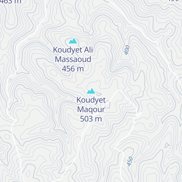 Map of Koudyet Maqour
