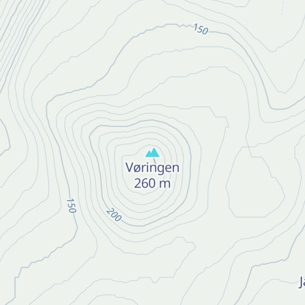 Map of Vøringen
