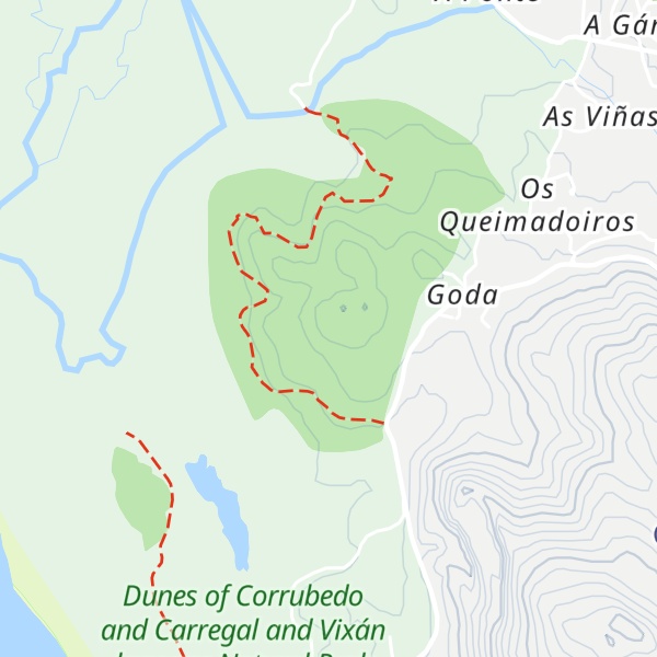 Map of Monte da Lavandeira