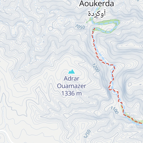 Map of Adrar Ouamazer