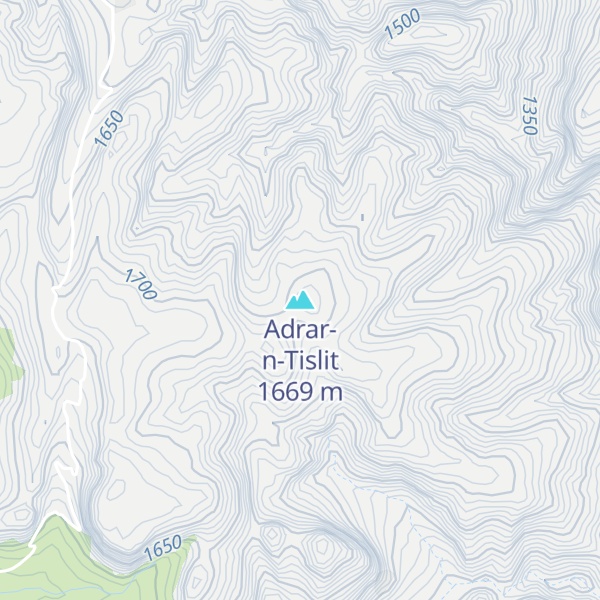 Map of Adrar-n-Tislit
