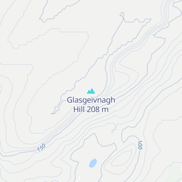 Map of Glasgeivnagh Hill