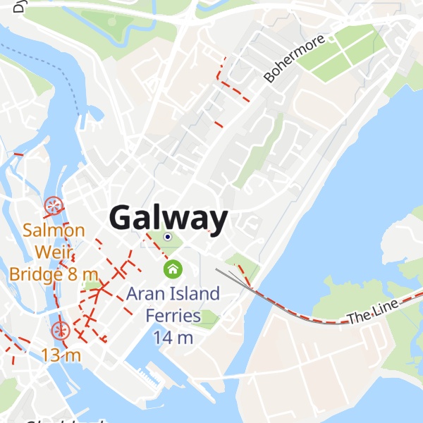 Map of Aran Island Ferries