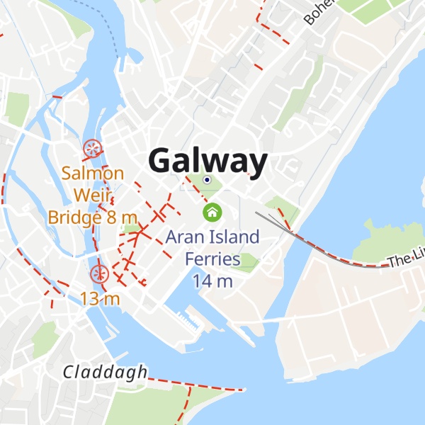 Map of Aran Island Ferries