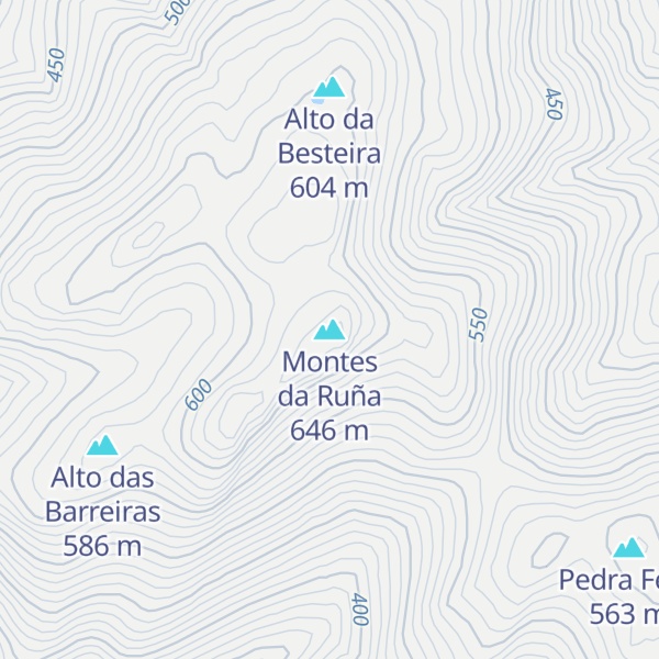 Map of Montes da Ruña