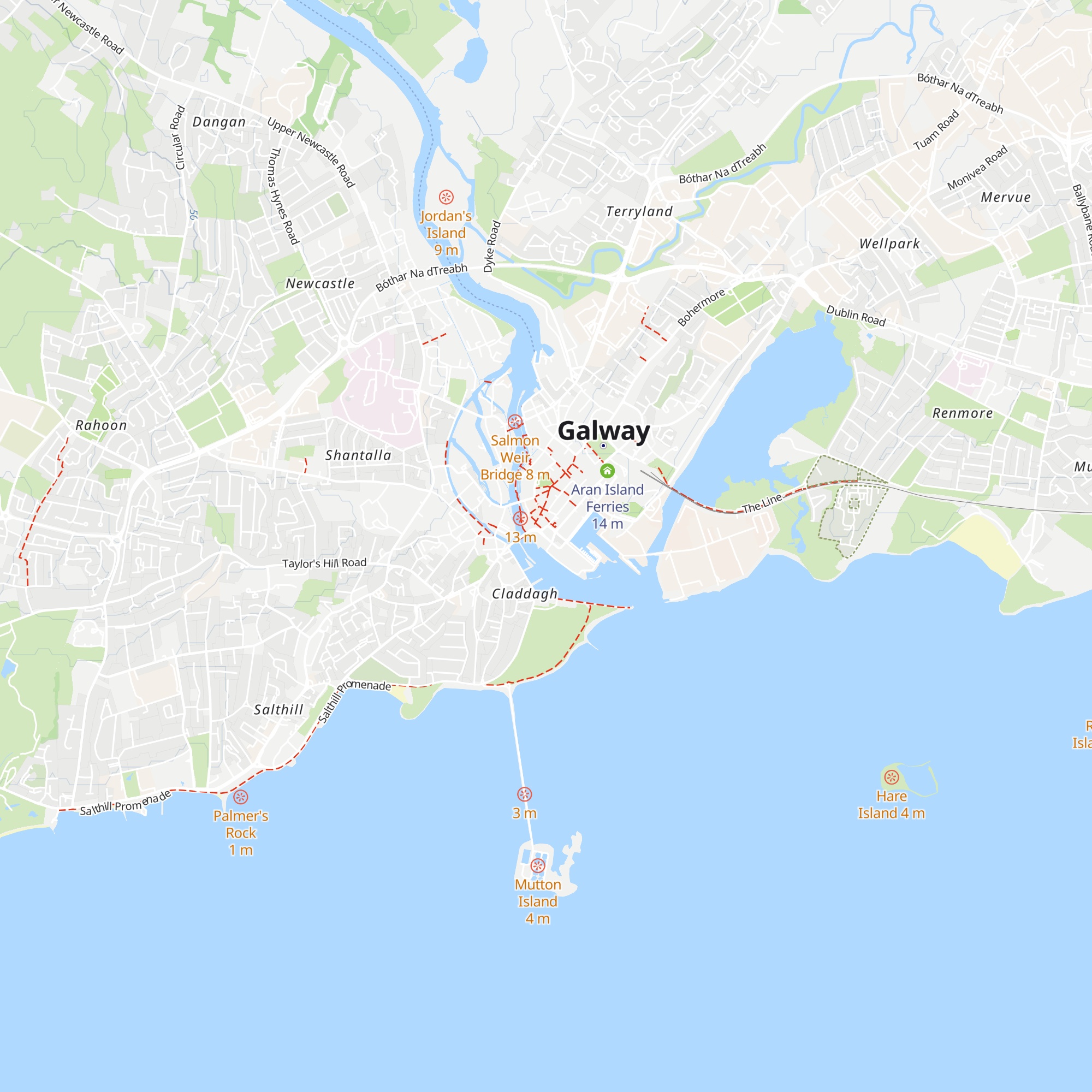 Galway Tourist Information Centre map