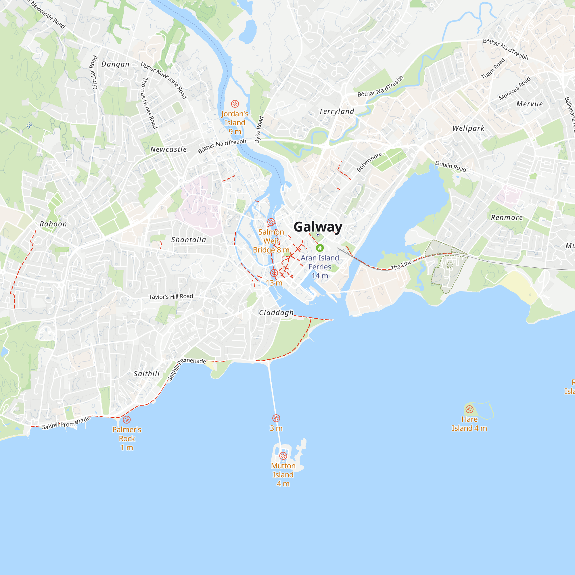 Galway Tourist Information Centre map