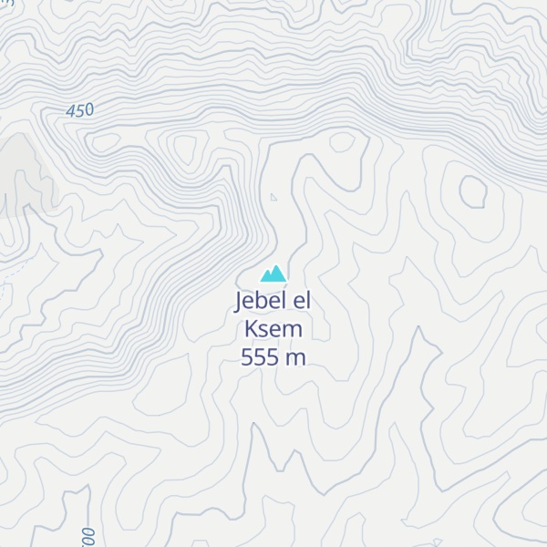 Map of Jebel el Ksem