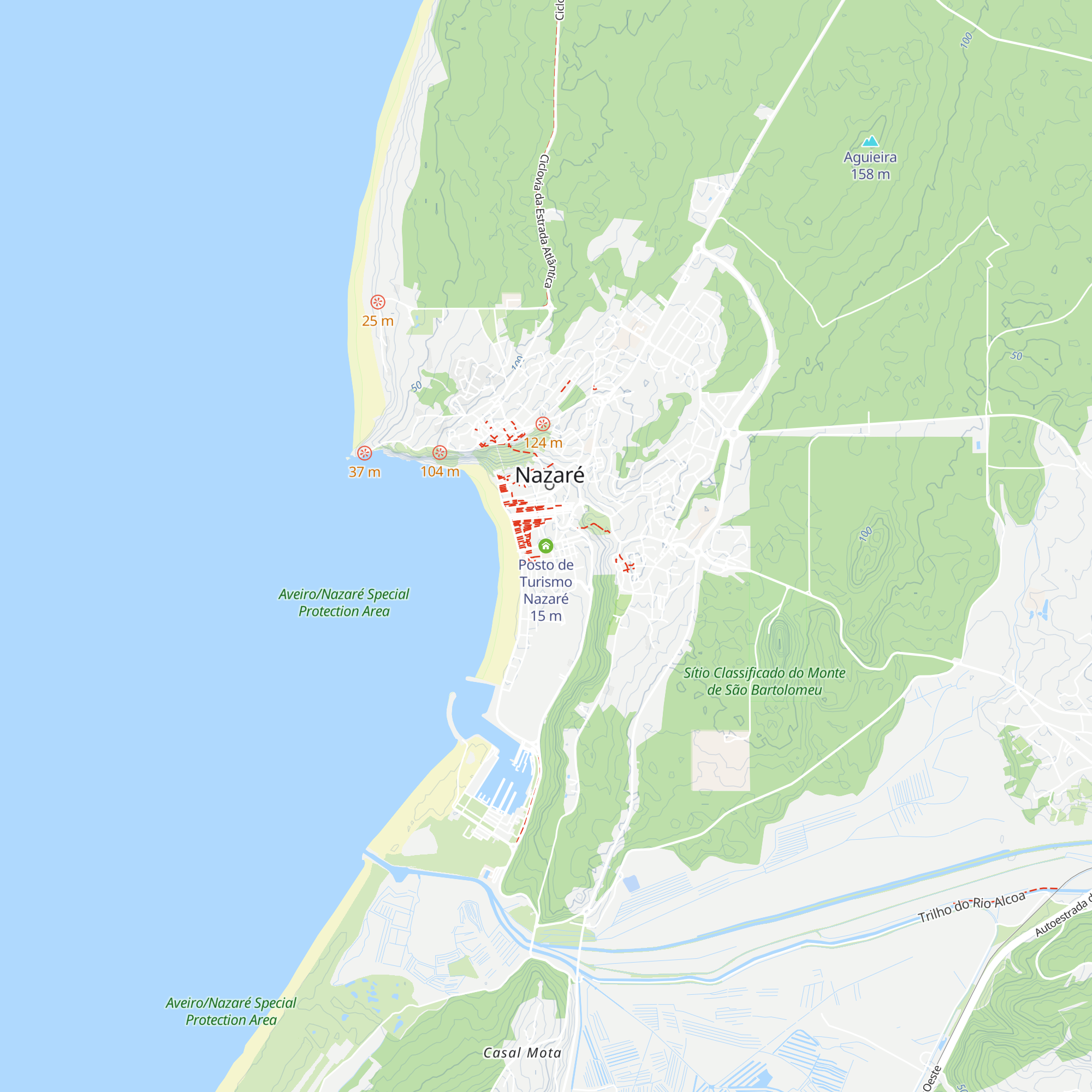 Posto de Turismo Nazaré map