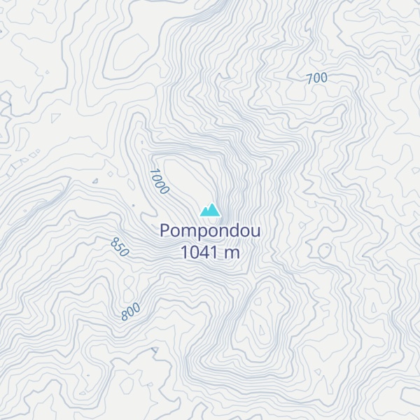Map of Pompondou