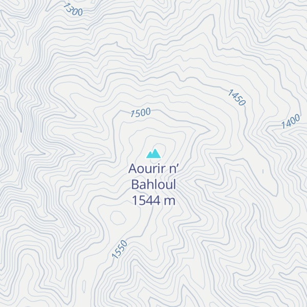 Map of Aourir n’ Bahloul
