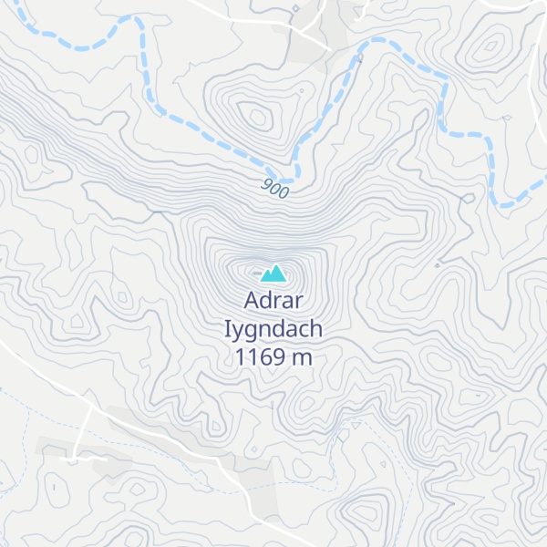Map of Adrar Iygndach
