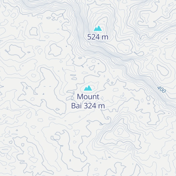 Map of Mount Bai