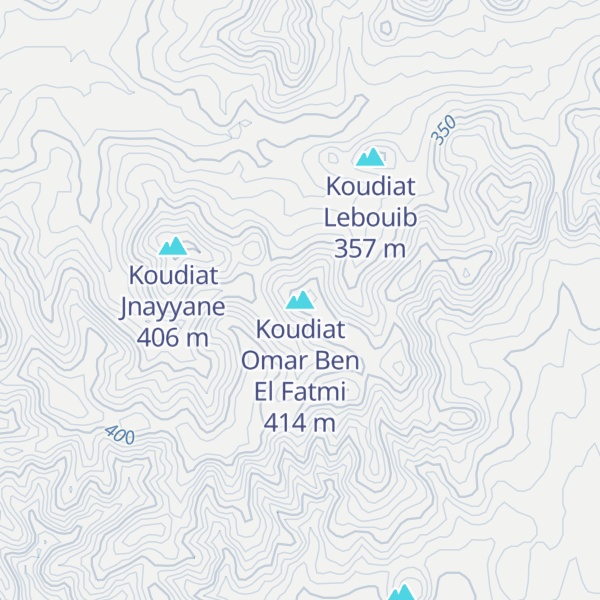 Map of Koudiat Omar Ben El Fatmi