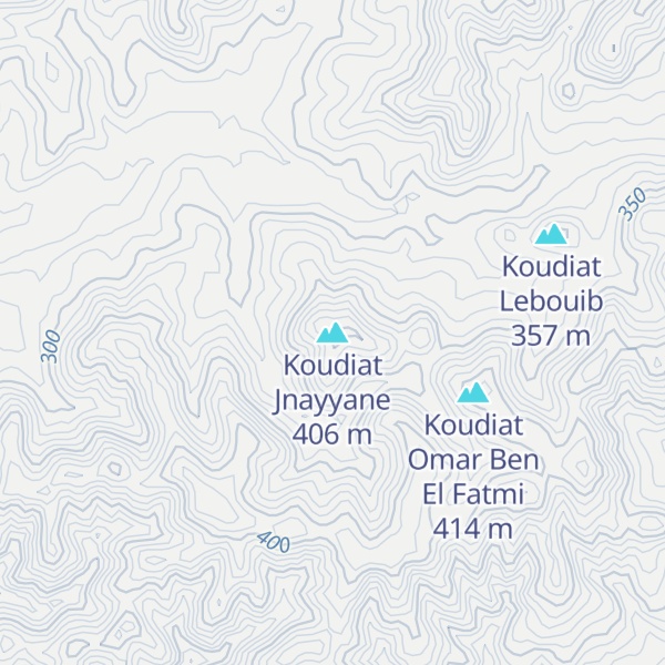 Map of Koudiat Jnayyane