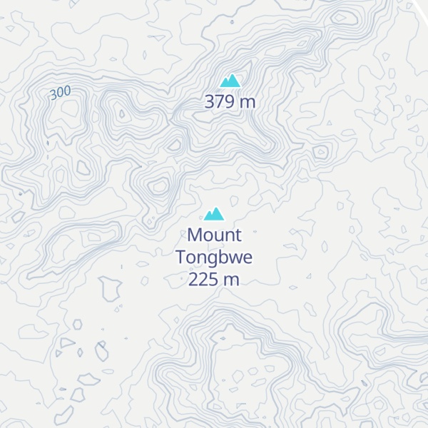 Map of Mount Tongbwe