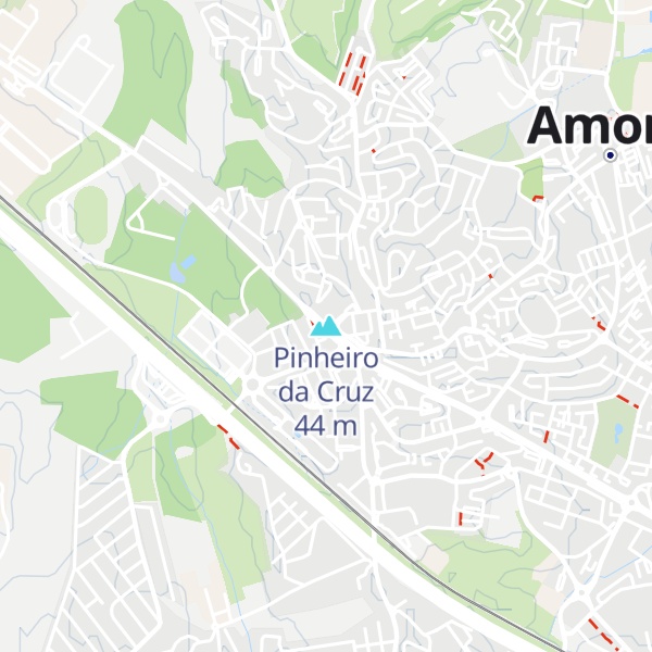 Map of Pinheiro da Cruz