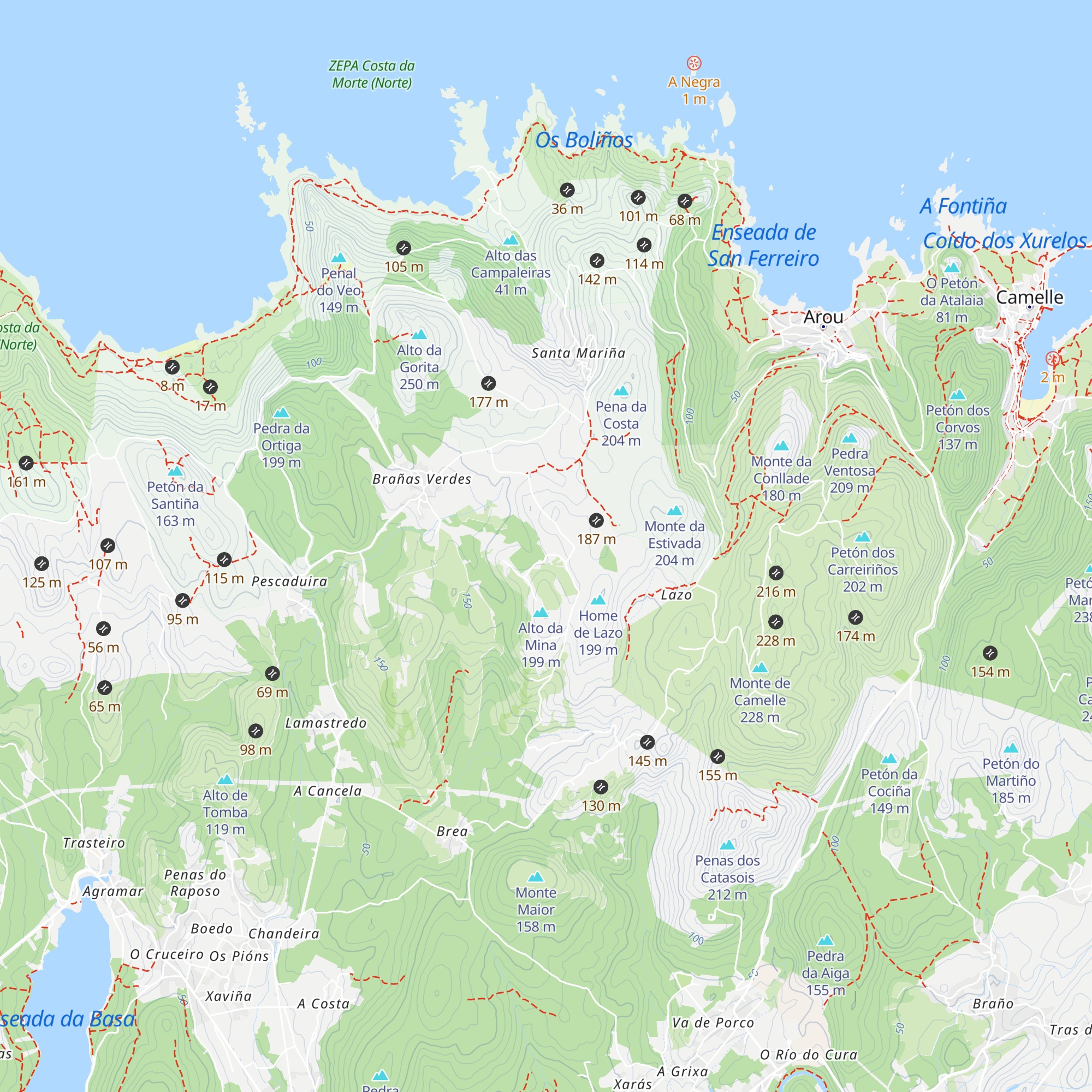 Cabana de Chiquenas map