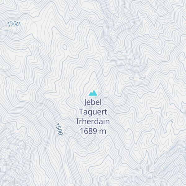 Map of Jebel Taguert Irherdain