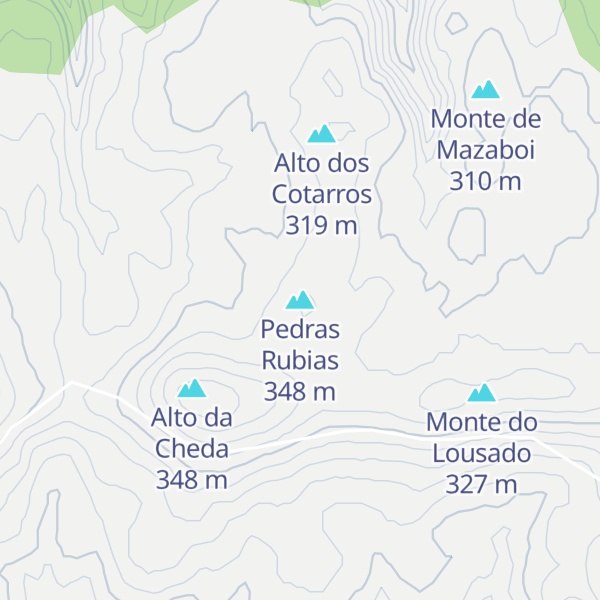 Map of Pedras Rubias