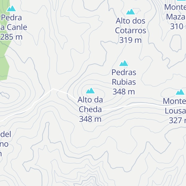 Map of Petón da Cheda