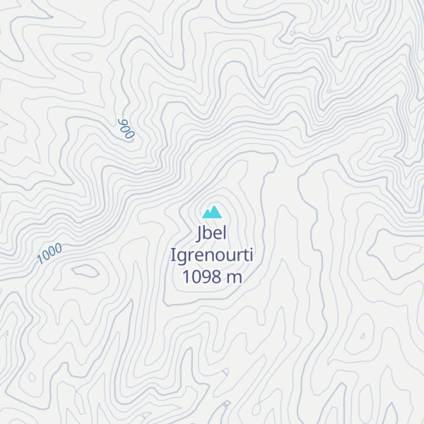 Map of Jbel Igrenourti