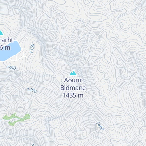 Map of Aourir Bidmane