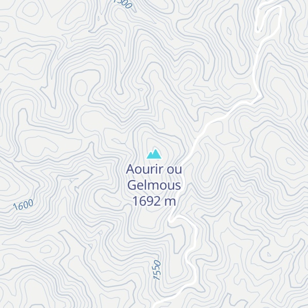 Map of Aourir ou Gelmous