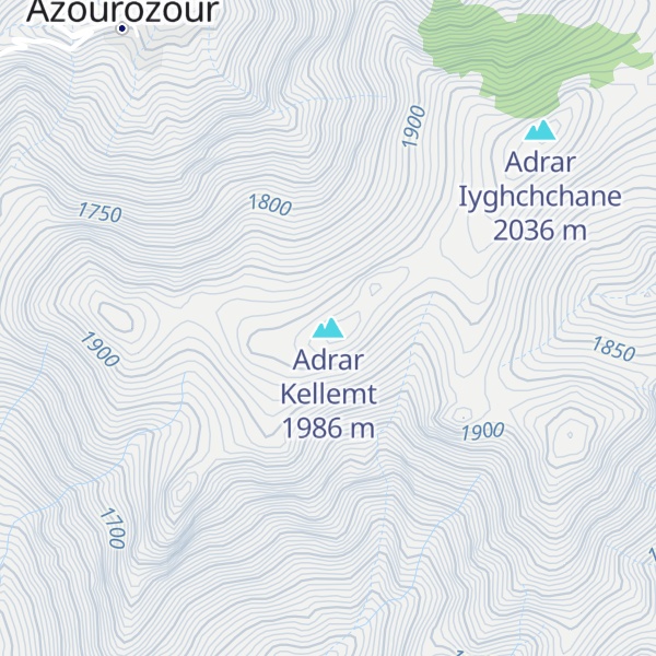 Map of Adrar Kellemt