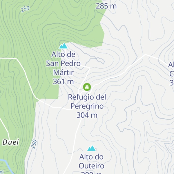 Map of Refugio del Peregrino
