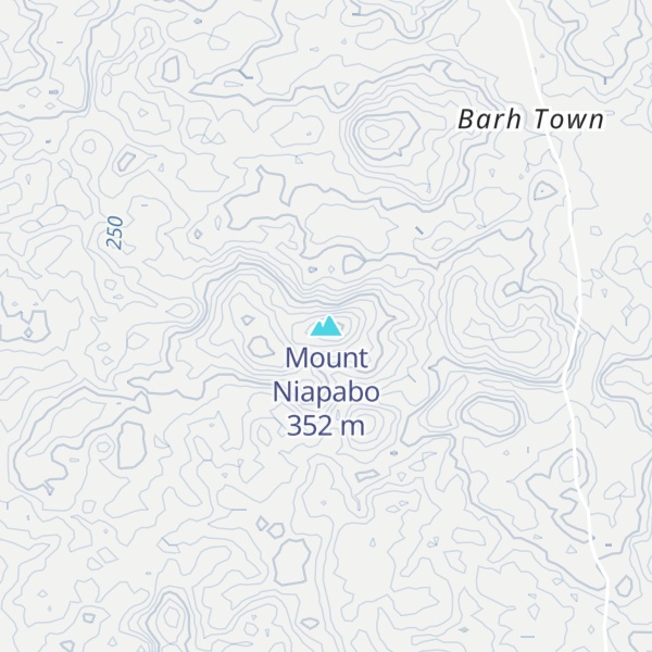 Map of Mount Niapabo