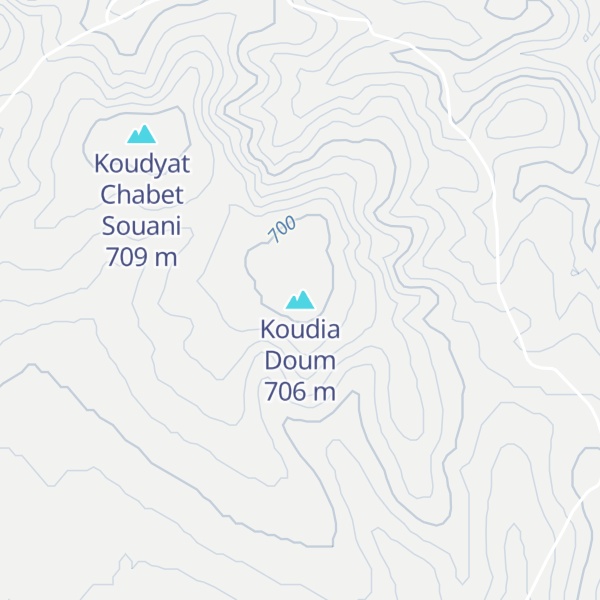 Map of Koudia Doum