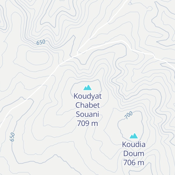 Map of Koudyat Chabet Souani