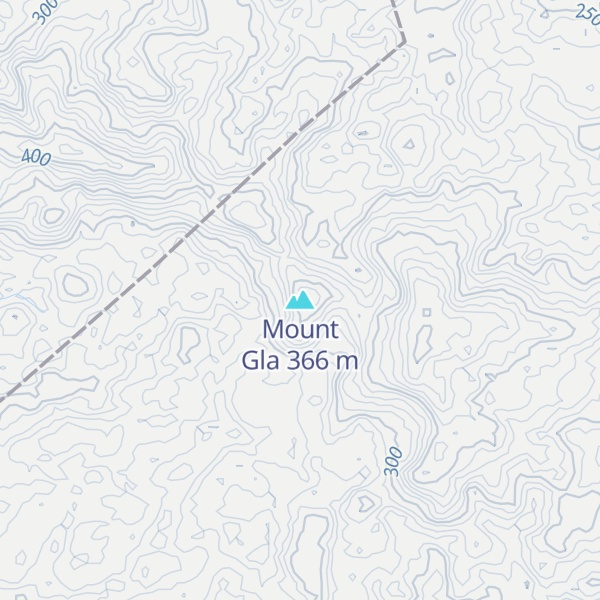 Map of Mount Gla