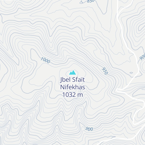 Map of Jbel Sfaït Nifekhas