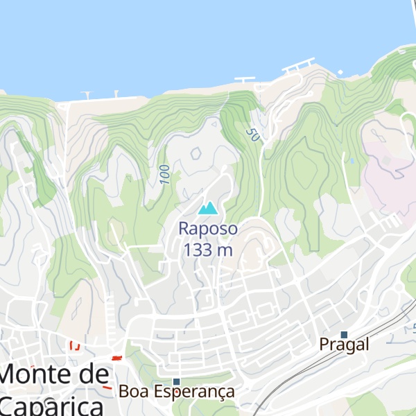 Map of Raposo