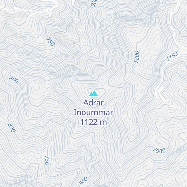 Map of Adrar Inoummar