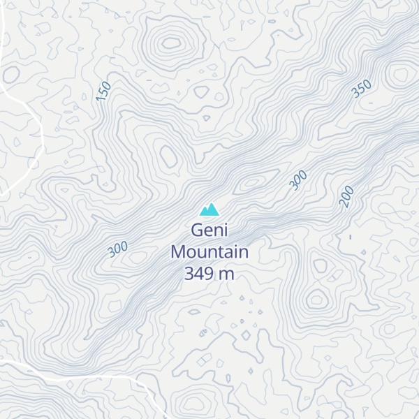 Map of Geni Mountain