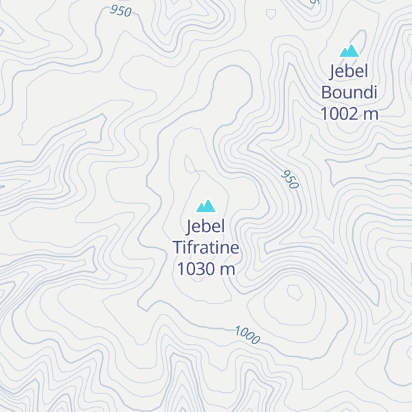 Map of Jebel Tifratine
