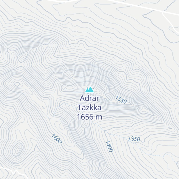 Map of Adrar Tazkka
