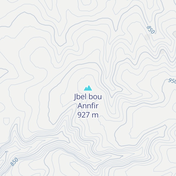 Map of Jbel bou Annfir