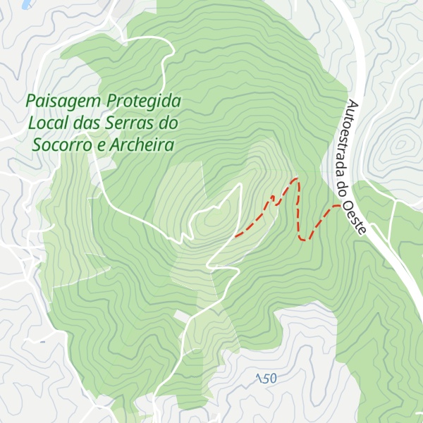 Map of Centro Interpretativo da Serra do Socorro