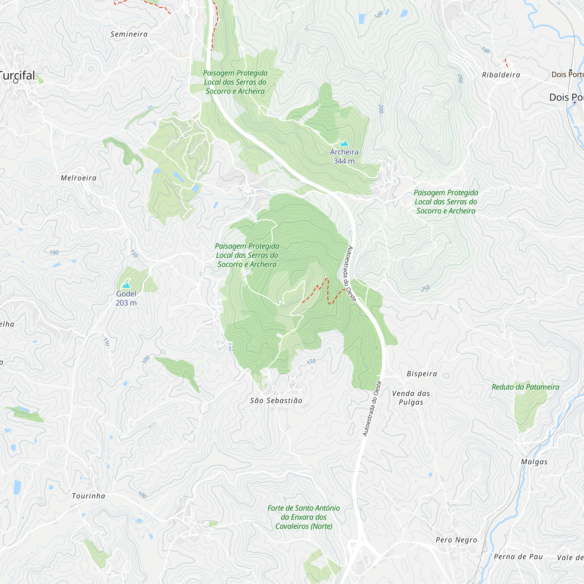 Centro Interpretativo da Serra do Socorro map