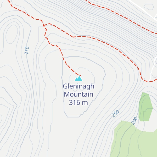 Map of Gleninagh Mountain
