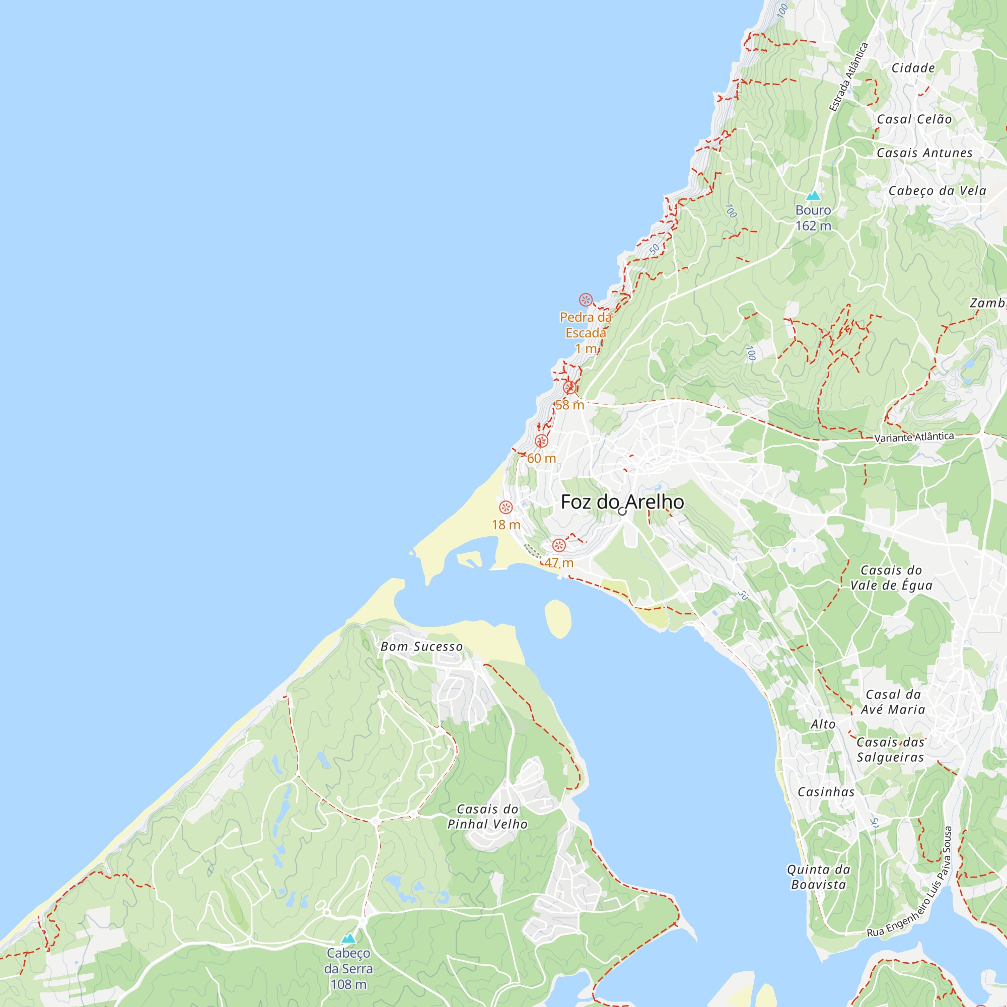 Cabana do Pescador map