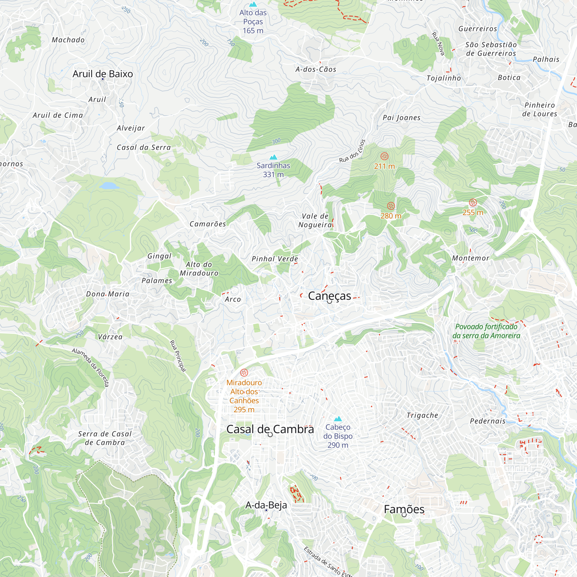 Centro Interpretativo das Águas de Caneças map