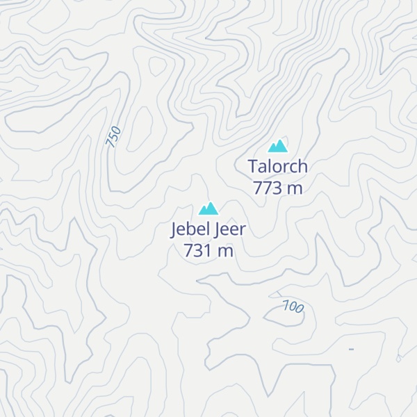 Map of Jebel Jeer