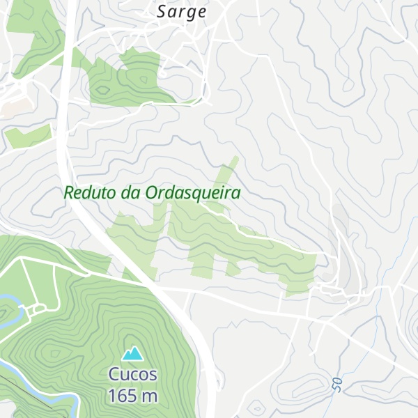 Map of Ordasqueira