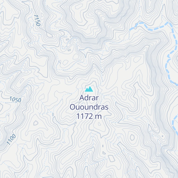 Map of Adrar Ououndras