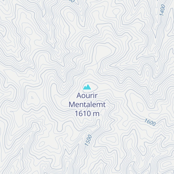 Map of Aourir Mentalemt